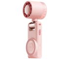 USB Rechargeable Handheld Fan with Phone Holder