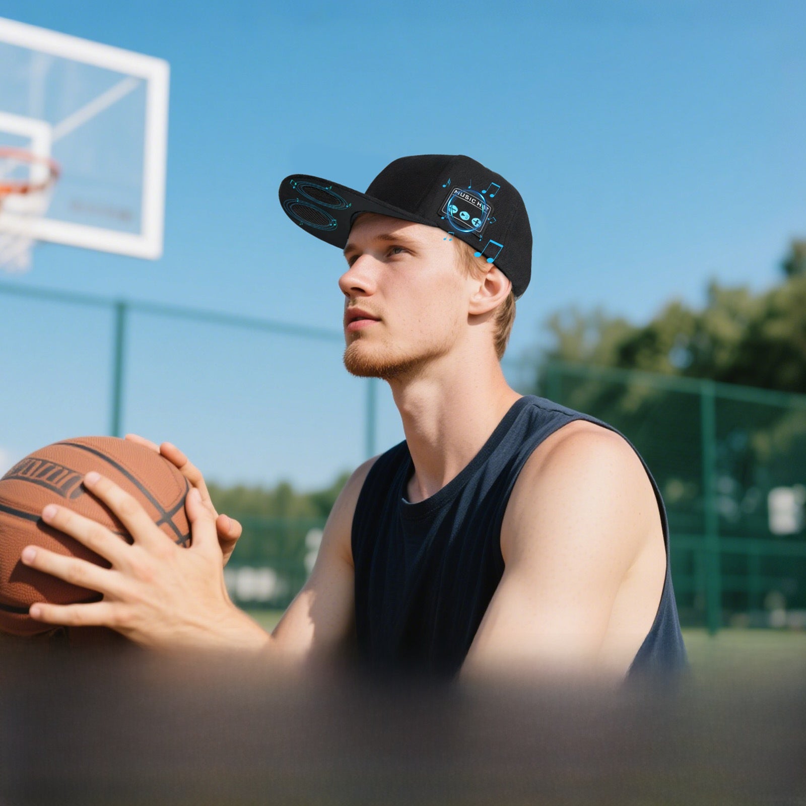 Wireless Bluetooth speaker cap, unisex