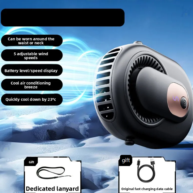 Portable Hanging Fan with Battery