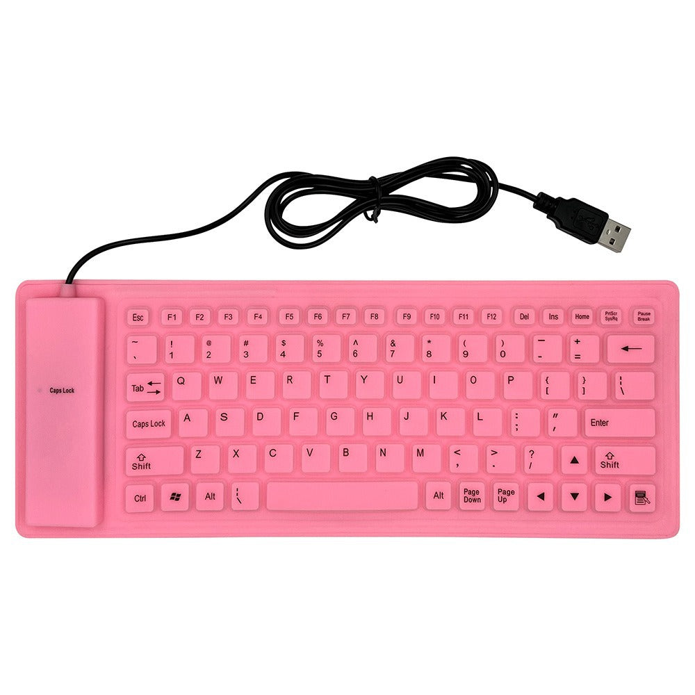 Foldable Waterproof Silicone USB Keyboard