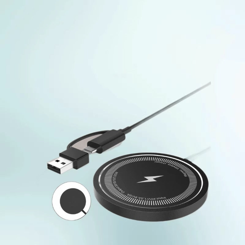 Magnetic Wireless Charger with Wired Option