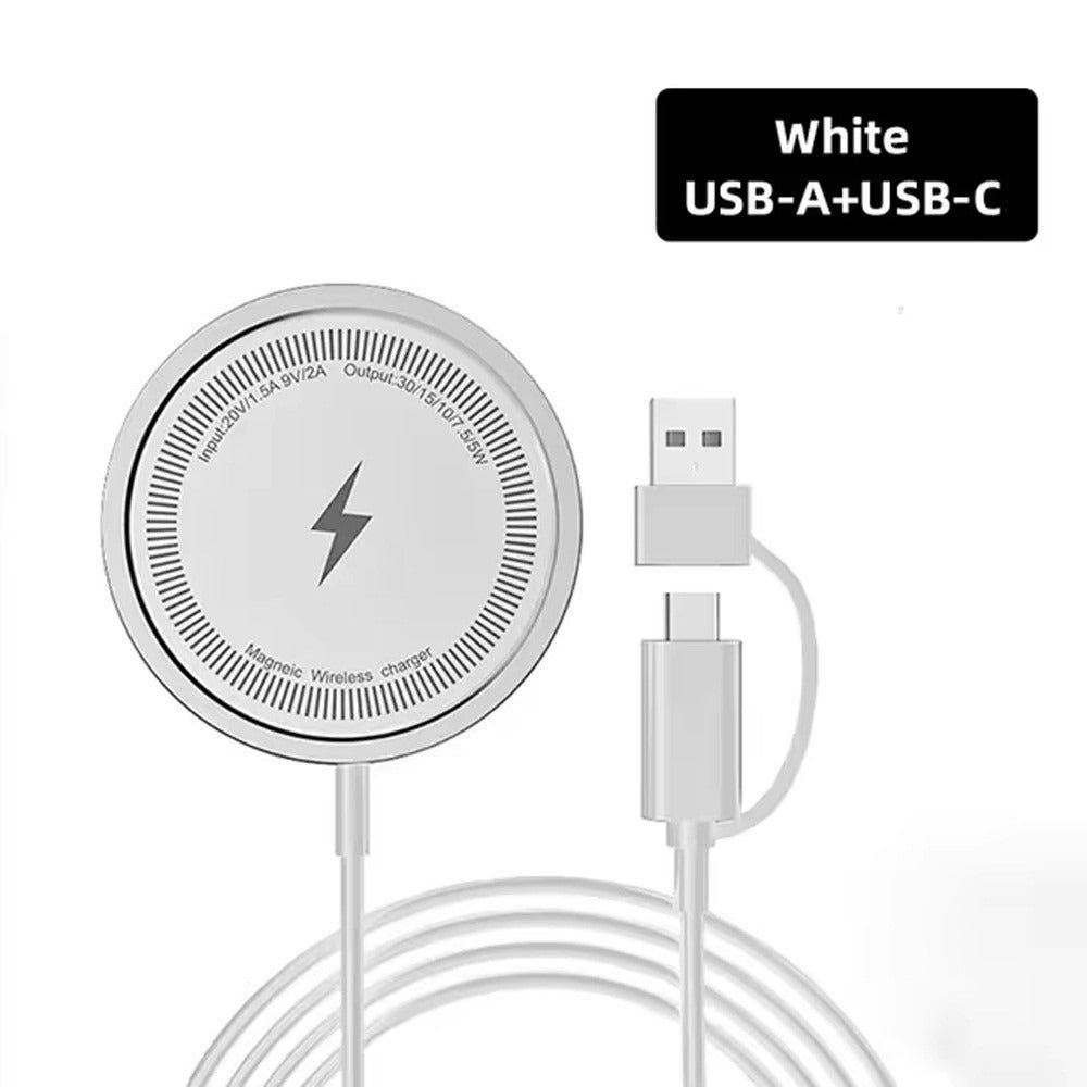 Magnetic Wireless Charger with Wired Option