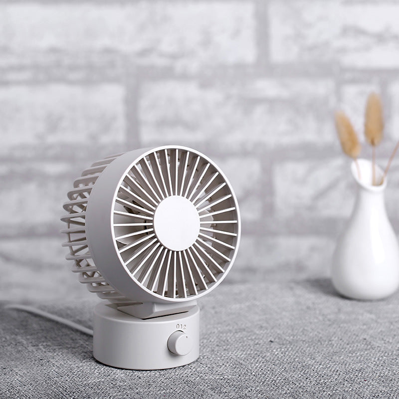 USB Powered Ultra-Quiet Dual Blade Desktop Fan