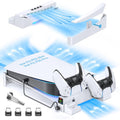 PS5 Horizontal Stand with Cooling Fan and Dual game control Charger